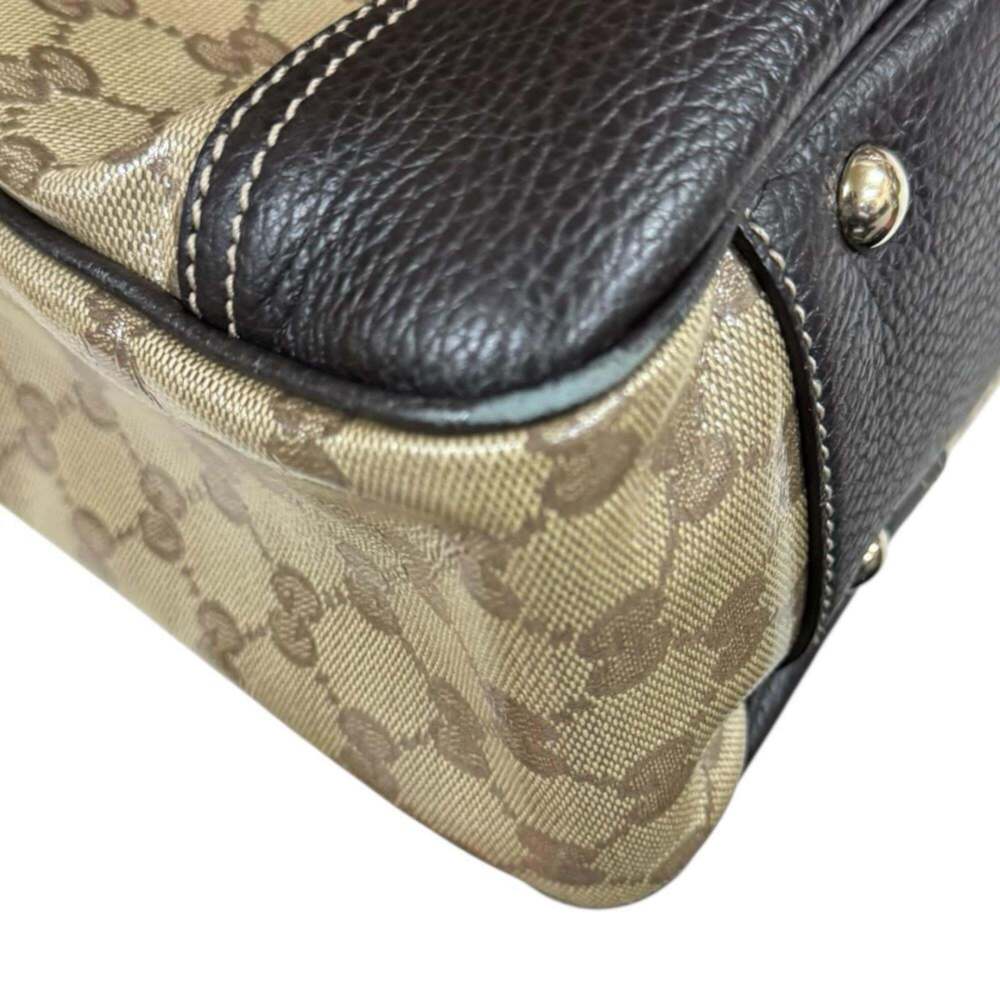 GUCCI Authentic Cream Leather Tote Bag - Picture 14 of 15